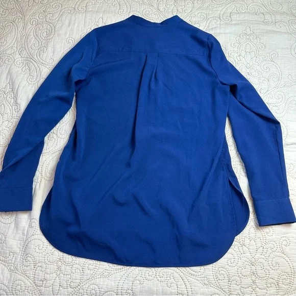 Paraphrase blue lightweight button down shirt - Picture 7 of 7